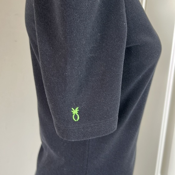 Dudley Stephens Duncan Dress Terry Black Recycled Fleece MIDI Puff Sleeve Sz XS - Picture 8 of 14